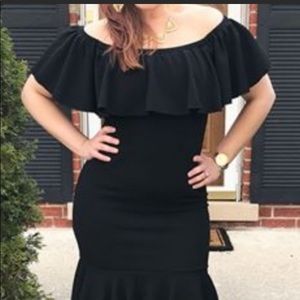 NWT LulaRoe Cici Mermaid Ruffle Dress Sz M